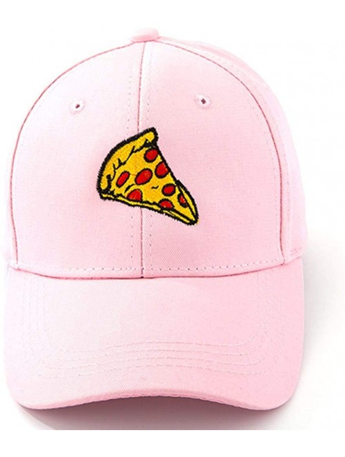 Baseball Caps Pepperoni Pizza Embroidered Dad Hat Adjustable Cotton Cap Baseball Cap for Men and Women - Pink Style 1 - C218Q...