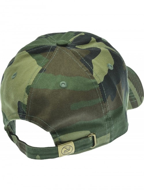 Baseball Caps Solid Cotton Cap Washed Hat Polo Camo Baseball Ball Cap - 33 Woodland Camo - CD185EDQEKX $11.23