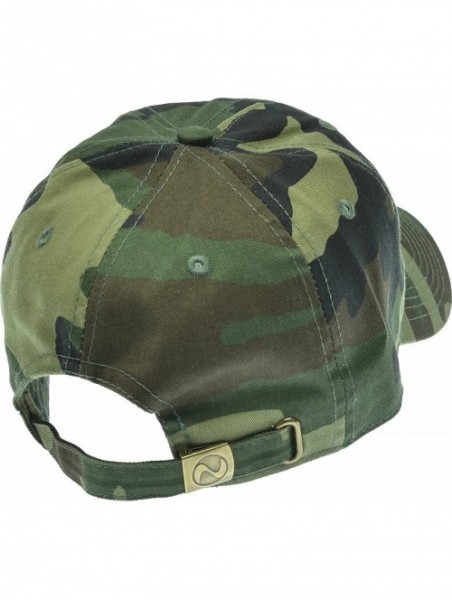 Baseball Caps Solid Cotton Cap Washed Hat Polo Camo Baseball Ball Cap - 33 Woodland Camo - CD185EDQEKX $11.23