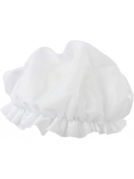 Headbands Women Cotton Flower Sleep Night Cap Head Cover Bonnet - White - CN18ME92HU5 $12.24