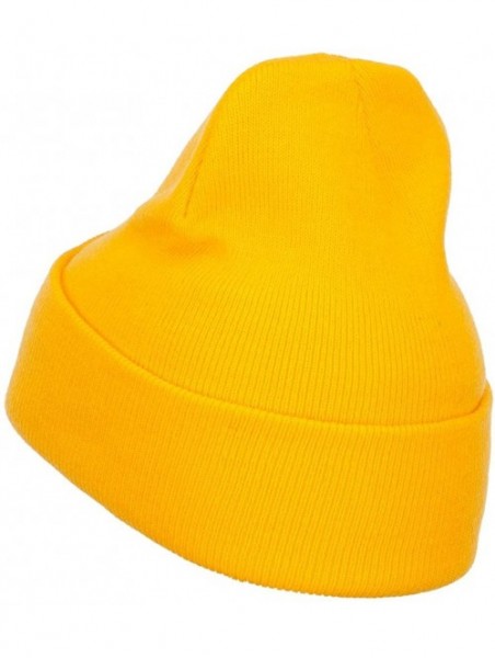 Skullies & Beanies Mario Luigi Wario Waluigi Embroidered Long Beanie - Yellow - CZ185OE0HRW $25.06