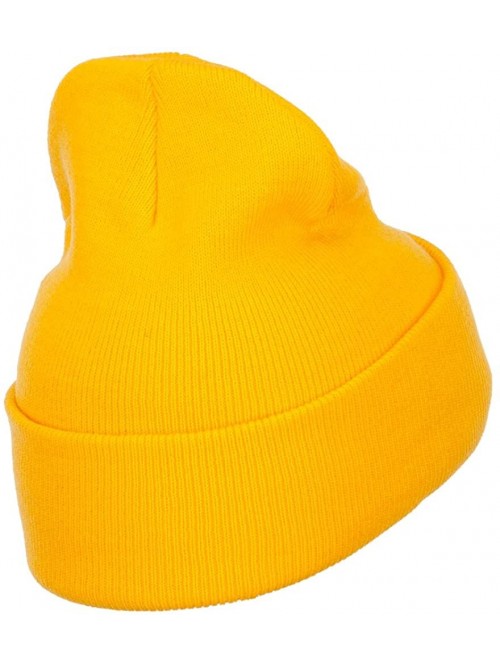 Skullies & Beanies Mario Luigi Wario Waluigi Embroidered Long Beanie - Yellow - CZ185OE0HRW $25.06