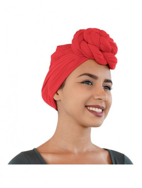 Headbands Colors Stretch African Headwrap - 5. Crimson Red - CK18U2TMITL $15.95