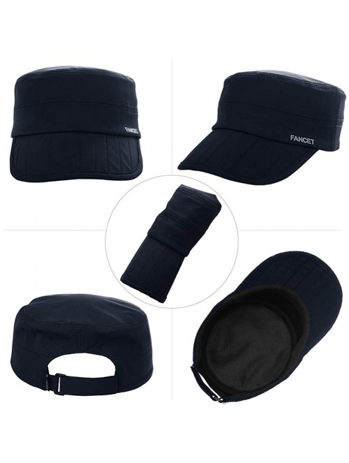 Baseball Caps Unisex SPF Quick-Drying Running Baseball Cap Large Bill Sun Hat 55-61cm - Navy_00036 - CJ18SZ9WS0A $13.60