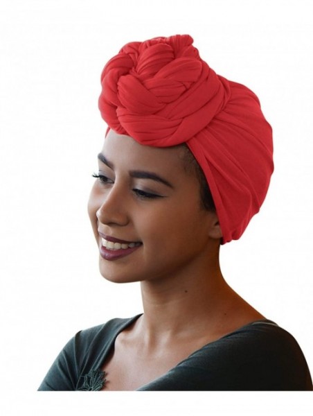 Headbands Colors Stretch African Headwrap - 5. Crimson Red - CK18U2TMITL $15.95