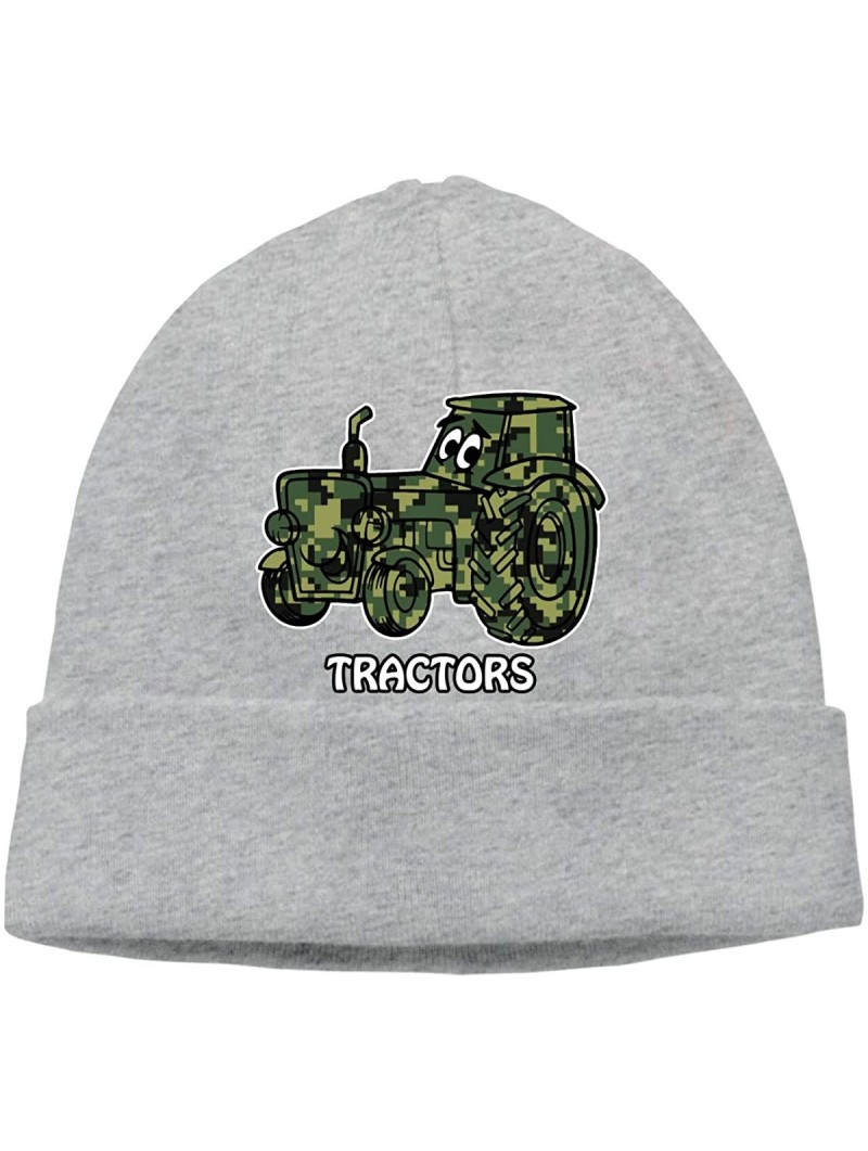 Skullies & Beanies Cute Camouflage Tractor Beanie Hat Cute Toboggan Hat Winter Hats Knit Hat Beanies for Men and Women - Gray...