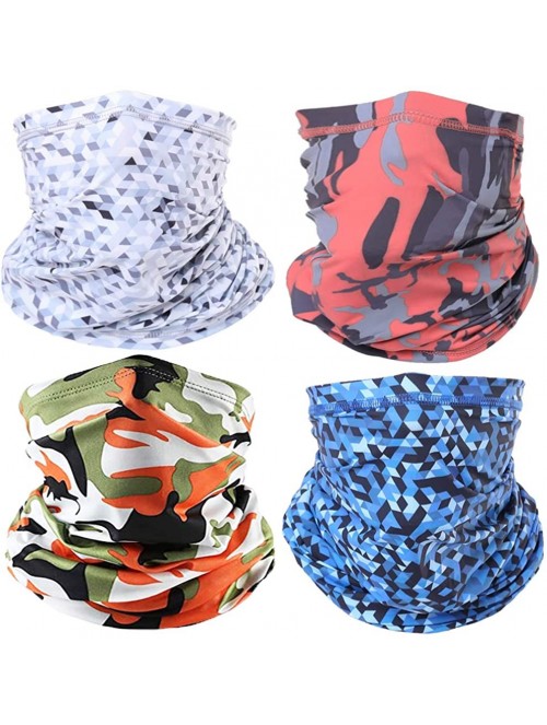 Balaclavas Neck Gaiter Face Bandanas Mask for Women Balaclava for Men Face Scarf Cover for Dust- Sports- Outdoor 4pcs - CI198...