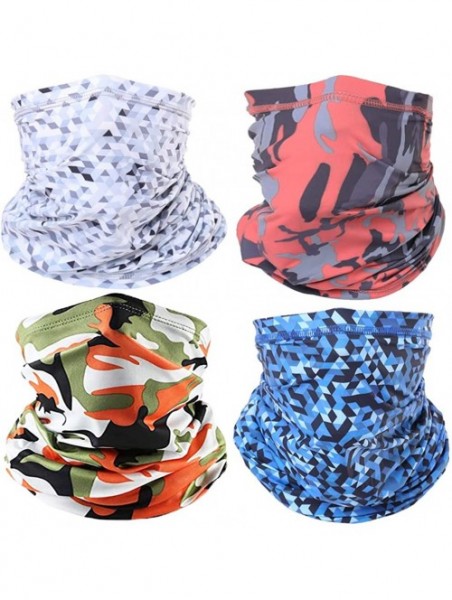 Balaclavas Neck Gaiter Face Bandanas Mask for Women Balaclava for Men Face Scarf Cover for Dust- Sports- Outdoor 4pcs - CI198...