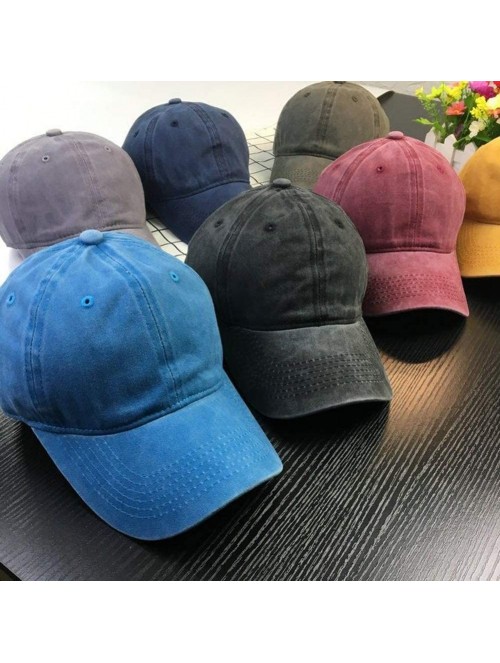 Baseball Caps Dogs Make Me Happy You Not So Much Dad Vintage Baseball Cap Denim Hat Mens - Black - CB18UZ4S3WA $15.77