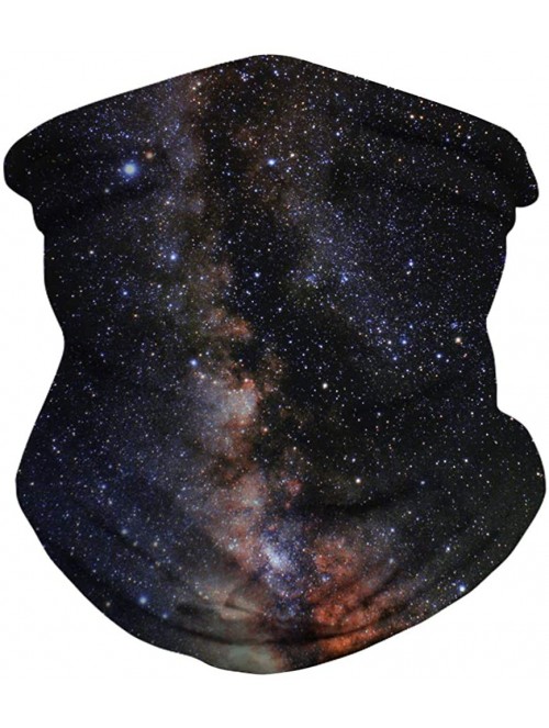 Balaclavas Galaxy Balaclava for Women Men Headband Bandana Head Wrap Scarf Neck Warmer Headwear - Black - C2199I28CLH $17.65