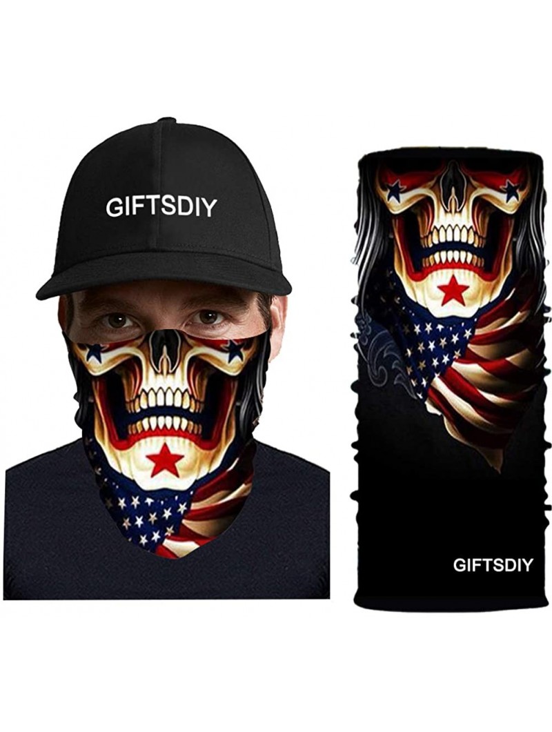 Balaclavas Personalized Face Cover Bandana Men-Balaclava Headwear Headband Neck Gaiter Scarf - Color 15 - CH198MS6G4D $23.25