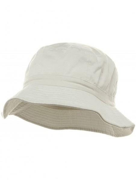 Bucket Hats Pigment Dyed Bucket Hat - White - CO111GHY6QH $10.66