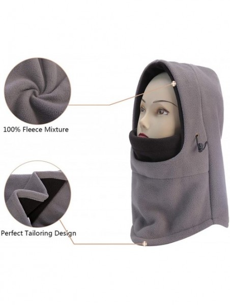 Balaclavas Balaclava Winter Hat Windproof Lightweight - Gray&black - CN18Y0IA939 $9.91