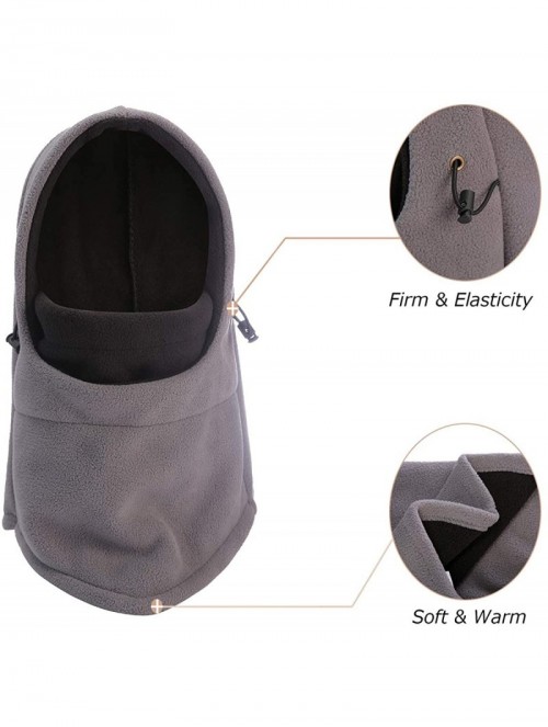 Balaclavas Balaclava Winter Hat Windproof Lightweight - Gray&black - CN18Y0IA939 $9.91