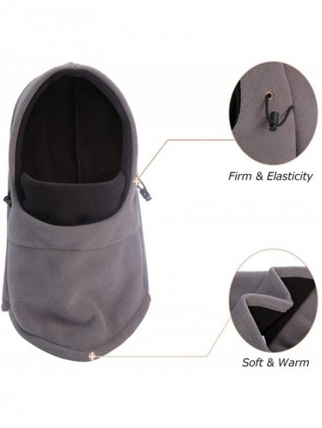 Balaclavas Balaclava Winter Hat Windproof Lightweight - Gray&black - CN18Y0IA939 $9.91