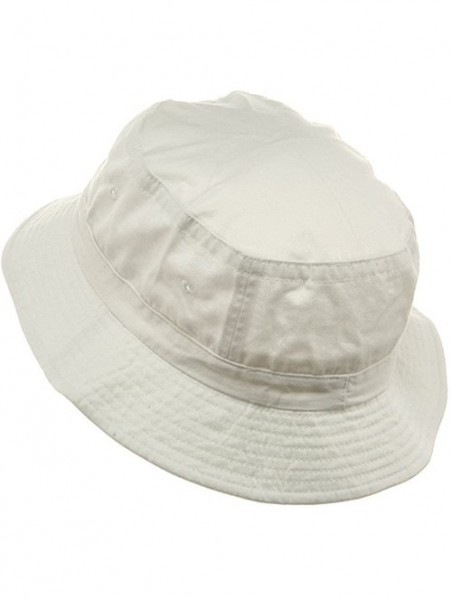 Bucket Hats Pigment Dyed Bucket Hat - White - CO111GHY6QH $10.66