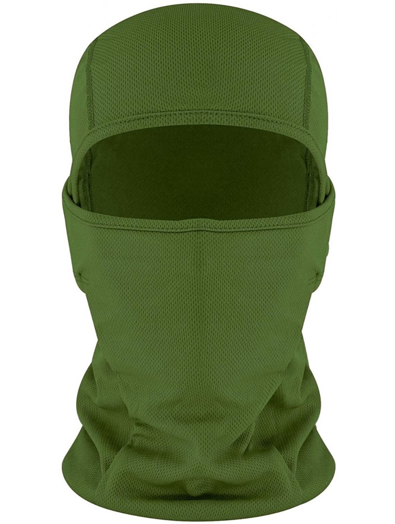 Balaclavas Balaclava Face Mask Adjustable Windproof UV Protection Hood - Army Green - CM18339QUQ9 $11.31