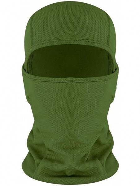 Balaclavas Balaclava Face Mask Adjustable Windproof UV Protection Hood - Army Green - CM18339QUQ9 $11.31