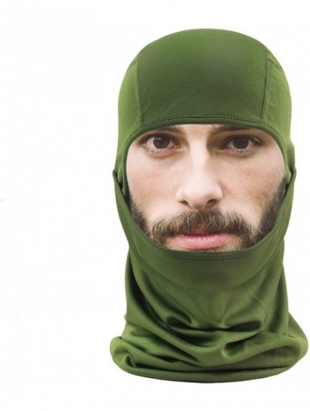 Balaclavas Balaclava Face Mask Adjustable Windproof UV Protection Hood - Army Green - CM18339QUQ9 $11.31