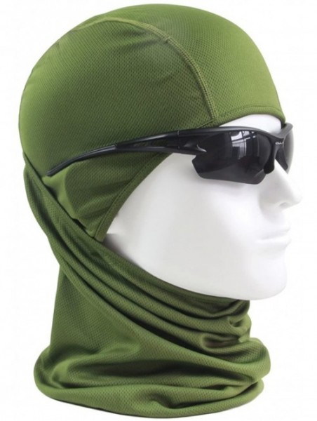 Balaclavas Balaclava Face Mask Adjustable Windproof UV Protection Hood - Army Green - CM18339QUQ9 $11.31