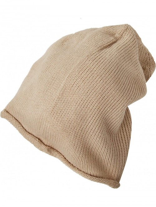 Skullies & Beanies Oversized Beanie - Oatmeal - CV18WR0EHCN $11.86