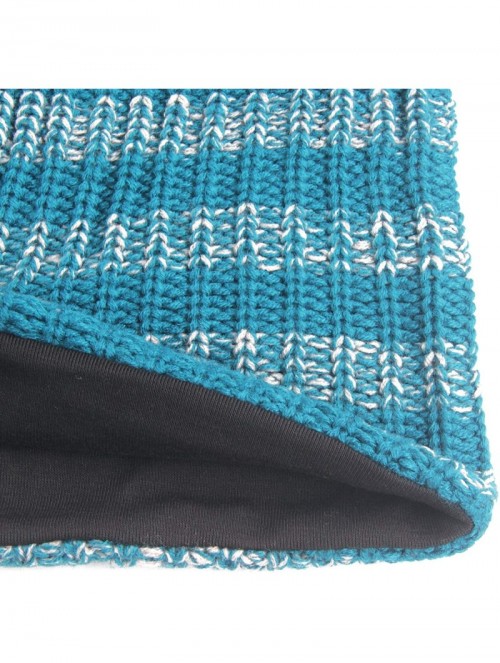 Skullies & Beanies Unisex Beanie Hat Slouchy Knit Cap Skullcap Stripe Baggy Style 1009 - Blue - CU128MYZF5R $13.39