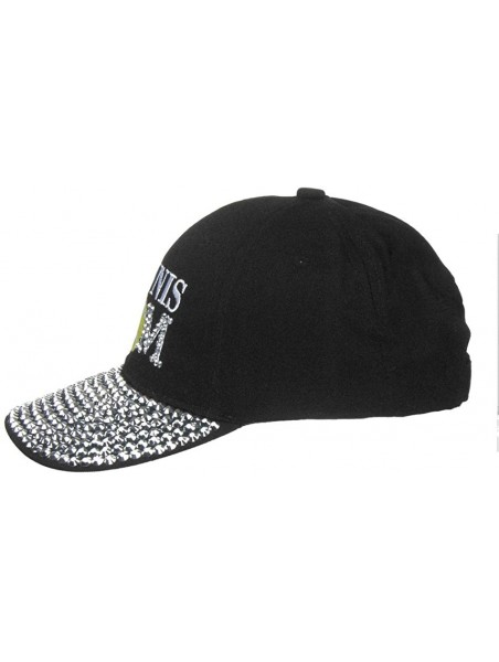 Baseball Caps Women's 100% Cotton Sports Mom Bling Baseball Cap with Crystal Brim - Tennis Mom - C618E7AKRA0 $18.30