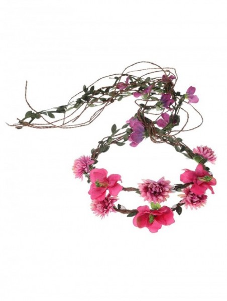 Headbands Headpiece Adjustable Photography Decoration - Rose Red-1 - CG18S528KHM $15.78