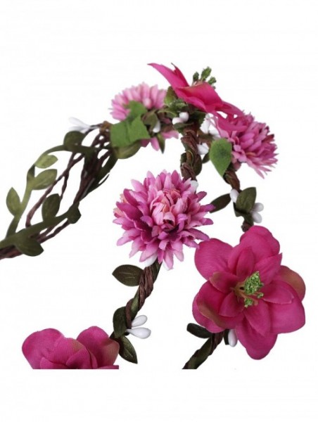 Headbands Headpiece Adjustable Photography Decoration - Rose Red-1 - CG18S528KHM $15.78