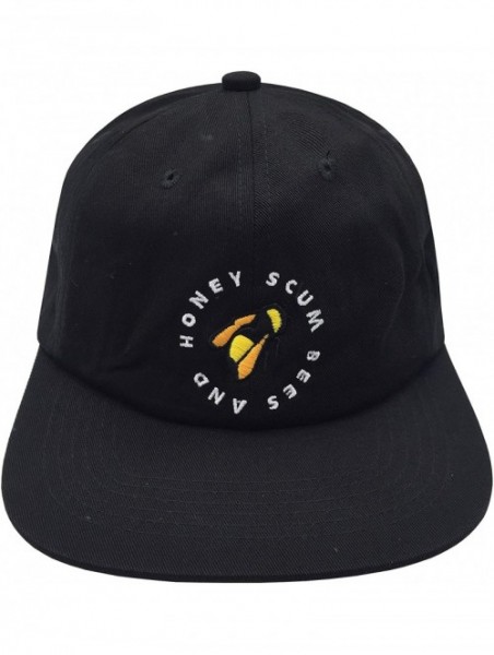 Baseball Caps Golf Wang Baseball Cap Bee Dad hat Embroidery Baseball Cap Cotton Dad Hat Unisex - Black-1 - CP18NZ2LUDU $11.75