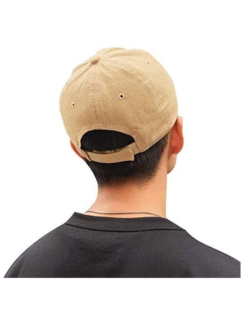 Baseball Caps Short Bill Baseball Cap Plain Hiphop Dad Hat Cooling Trucker Hat - Khaki - CX18WUR0DDW $22.04