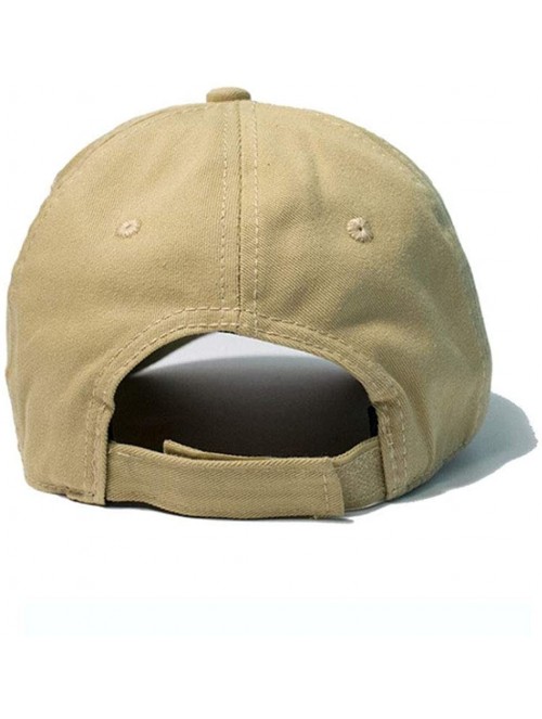 Baseball Caps Short Bill Baseball Cap Plain Hiphop Dad Hat Cooling Trucker Hat - Khaki - CX18WUR0DDW $22.04