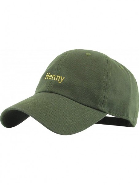 Baseball Caps Henny Leaf Fist Bottle Dad Hat Baseball Cap Polo Style Unconstructed - (3.5) Olive Henny Classic - C112NYJ93YS ...