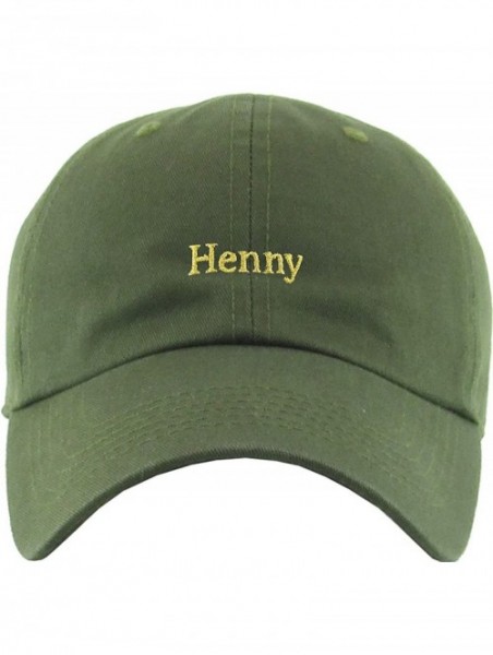 Baseball Caps Henny Leaf Fist Bottle Dad Hat Baseball Cap Polo Style Unconstructed - (3.5) Olive Henny Classic - C112NYJ93YS ...