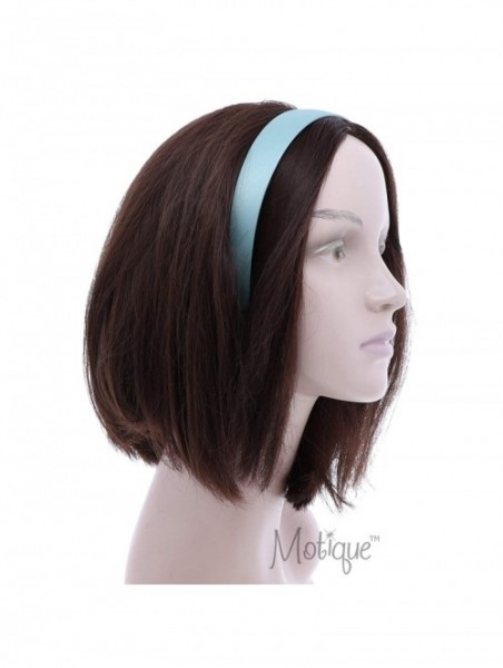 Headbands Mint 1 Inch Satin Hard Headband - Mint - CY192AEEKD2 $12.85