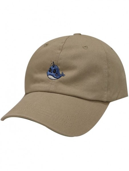 Baseball Caps Whale Unicorn Cotton Baseball Dad Cap - Khaki - C3183XHLNE0 $13.15