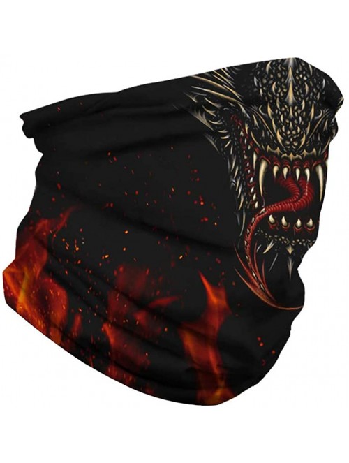 Balaclavas 3D Seamless Face Mask Rave Bandana for Men Women Neck Gaiter Scarf Dust Wind Balaclava Headwear - CL197TYAD88 $13.48