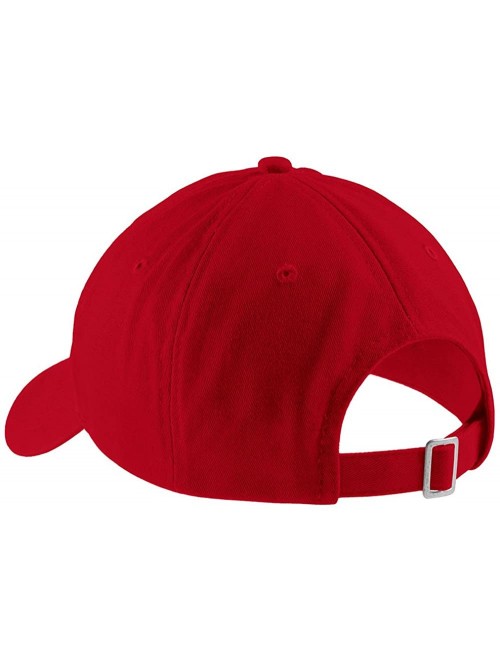 Baseball Caps French Fries Embroidered Low Profile Adjustable Cap Dad Hat - Red - C512NZRH0SP $24.89