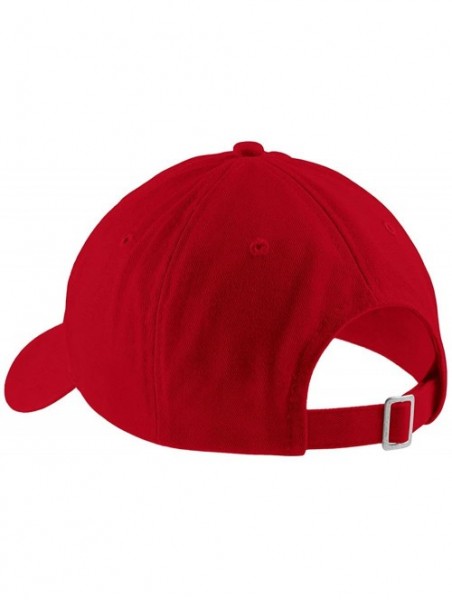 Baseball Caps French Fries Embroidered Low Profile Adjustable Cap Dad Hat - Red - C512NZRH0SP $24.89