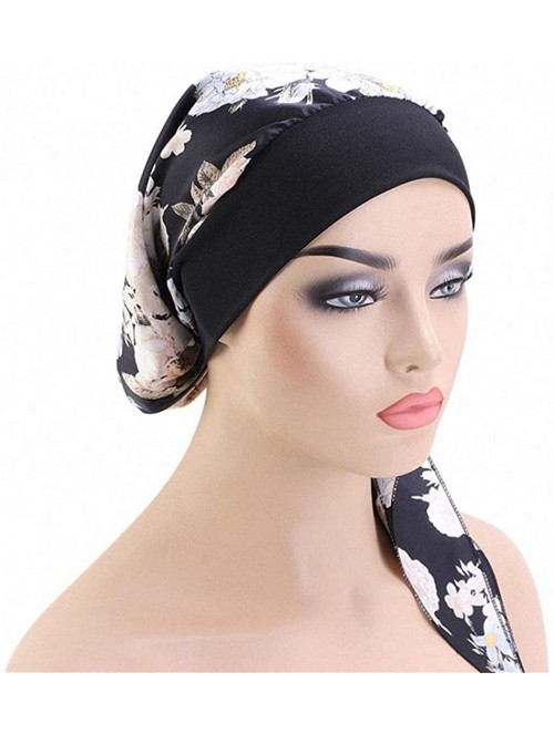 Skullies & Beanies Chemo Cancer Head Scarf Hat Cap Tie Dye Pre-Tied Hair Cover Headscarf Wrap Turban Headwear - CL196OLSNCN $...