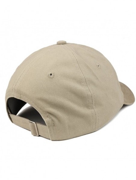 Baseball Caps Vegan AF (Back) Embroidered 100% Cotton Dad Hat - Khaki - C1188TH2WYX $18.48