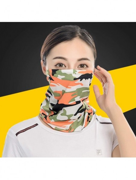 Balaclavas Seamless Face Mask Neck Gaiter Scarf Sun UV Protection Dust Wind Bandana Balaclava Headwear for Men Women - CH197T...