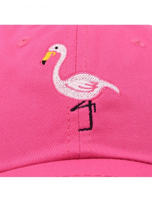 Baseball Caps Flamingo Hat Women's Baseball Cap - Hot Pink - CP18M62WQA7 $16.05