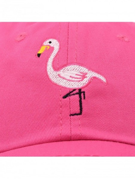 Baseball Caps Flamingo Hat Women's Baseball Cap - Hot Pink - CP18M62WQA7 $16.05