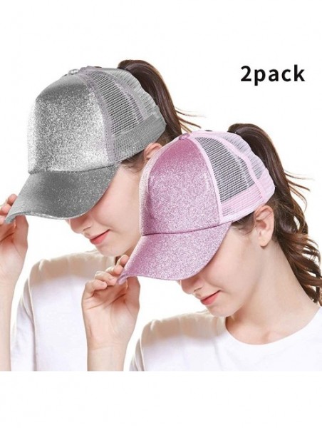 Baseball Caps Ponytail Baseball Cap for Women- Baseball Cap High Ponytail Hat for Women- Adjustable - CS195ZW38W7 $16.16