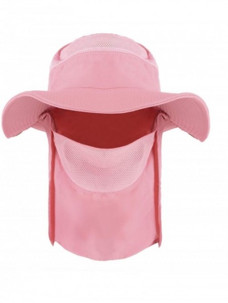 Sun Hats Outdoor Cycling Protection Foldable Sunshade - Pink-A - CD196XMDL63 $19.40