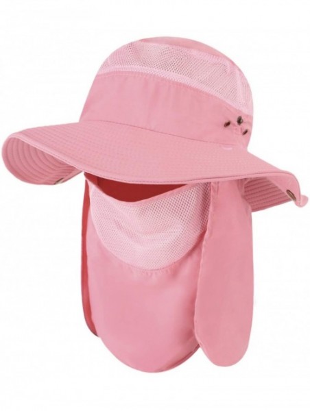 Sun Hats Outdoor Cycling Protection Foldable Sunshade - Pink-A - CD196XMDL63 $19.40