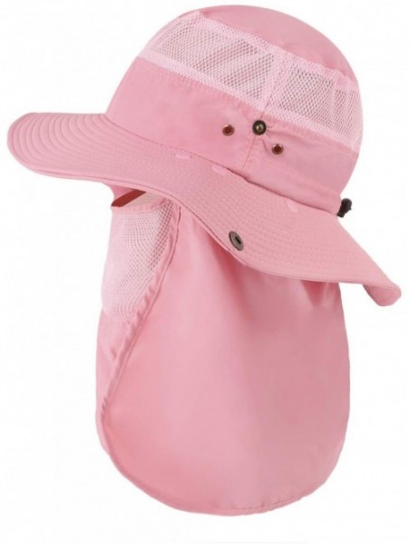 Sun Hats Outdoor Cycling Protection Foldable Sunshade - Pink-A - CD196XMDL63 $19.40