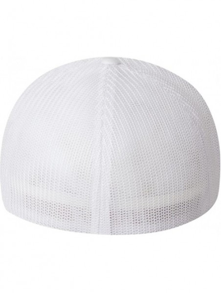 Baseball Caps Flexfit Trucker Mesh Cap- WHITE- One Size - CM1125TLZ8R $10.51