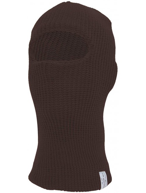 Skullies & Beanies Face Ski Mask 1 Hole - Coffee - C418RZ39EIM $10.76